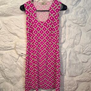Katherine Way Size XS Geometric Pink Sleeveless Dress